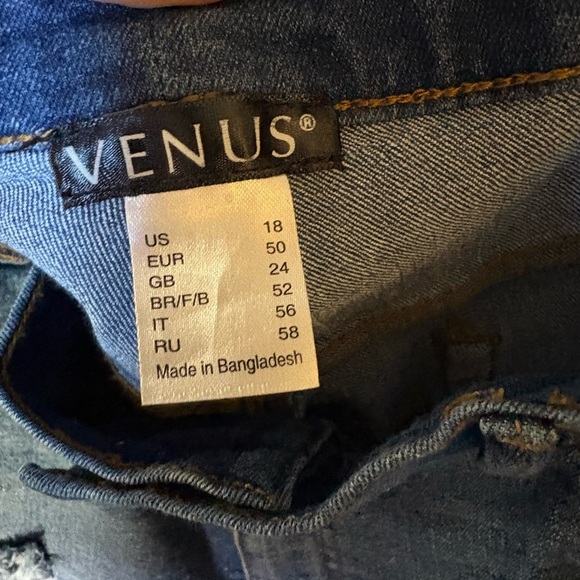 VENUS Light Blue Distressed Jeans - Picture 2 of 4